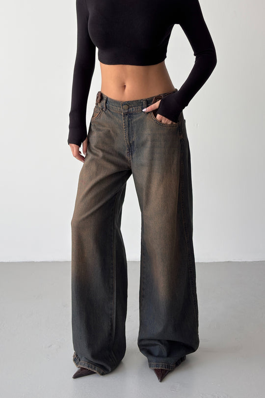 Routines Waist Detail Relaxed Jeans 5529