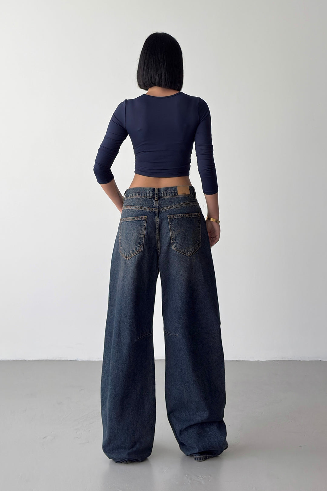 Routines Washed Baggy Jeans - Vintage Blue 3165