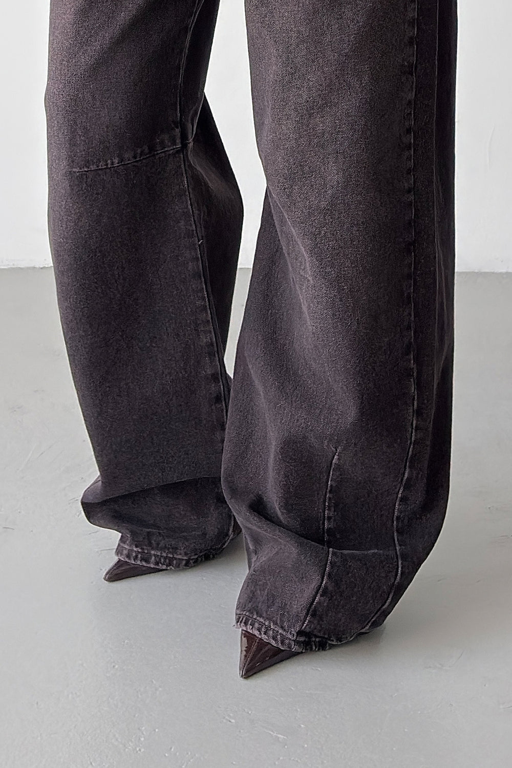 Routines Washed Baggy Jeans - Vintage Brown 3165