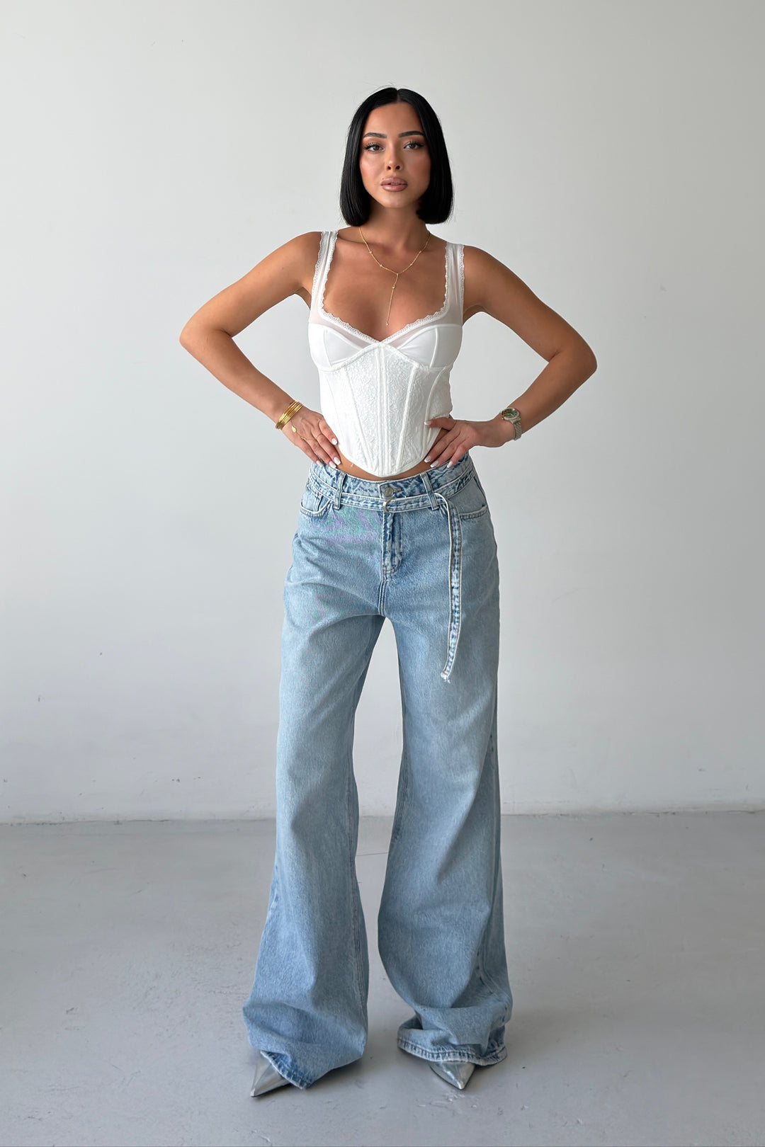 Routines Washed Belted Jeans 2665 - ROUTINES