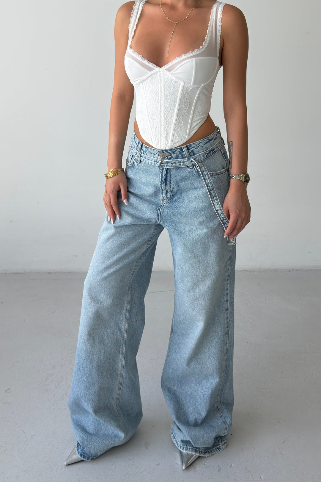 Routines Washed Belted Jeans 2665 - ROUTINES