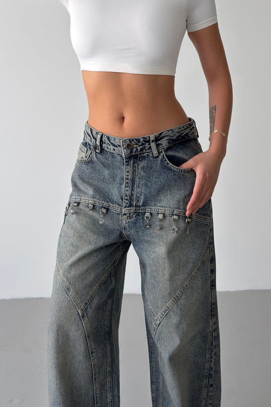 Routines Washed Charms Baggy Jeans 5100 - ROUTINES