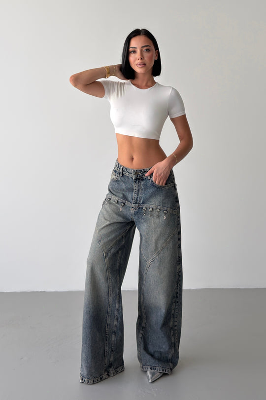 Routines Washed Charms Baggy Jeans 5100 - ROUTINES