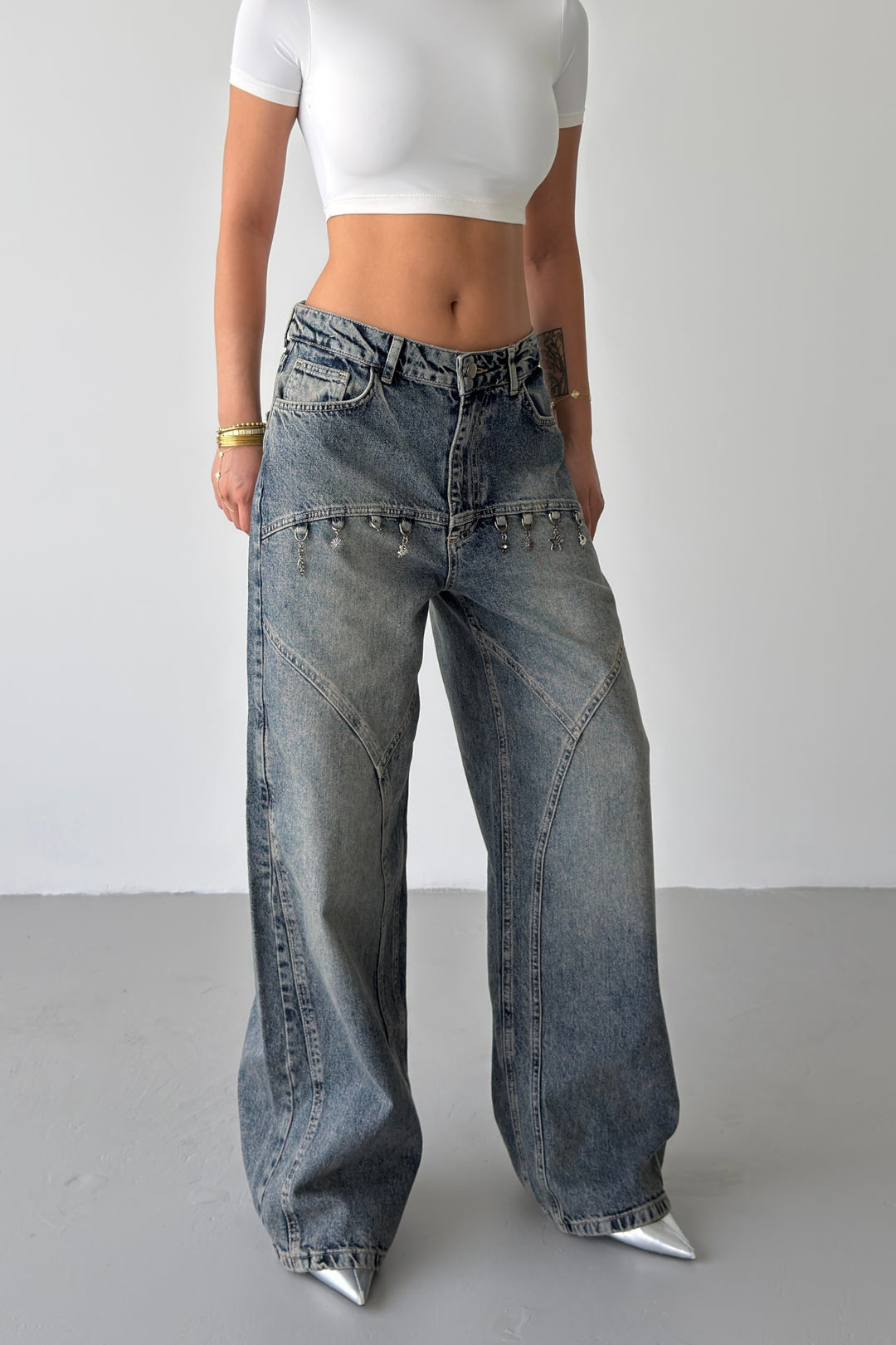 Routines Washed Charms Baggy Jeans 5100 - ROUTINES