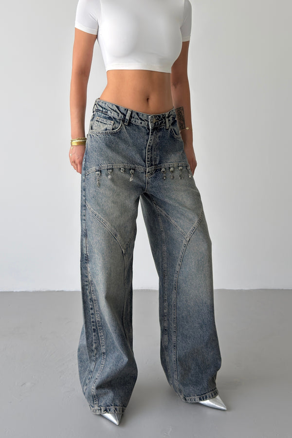 Routines Washed Charms Baggy Jeans 5100 - ROUTINES