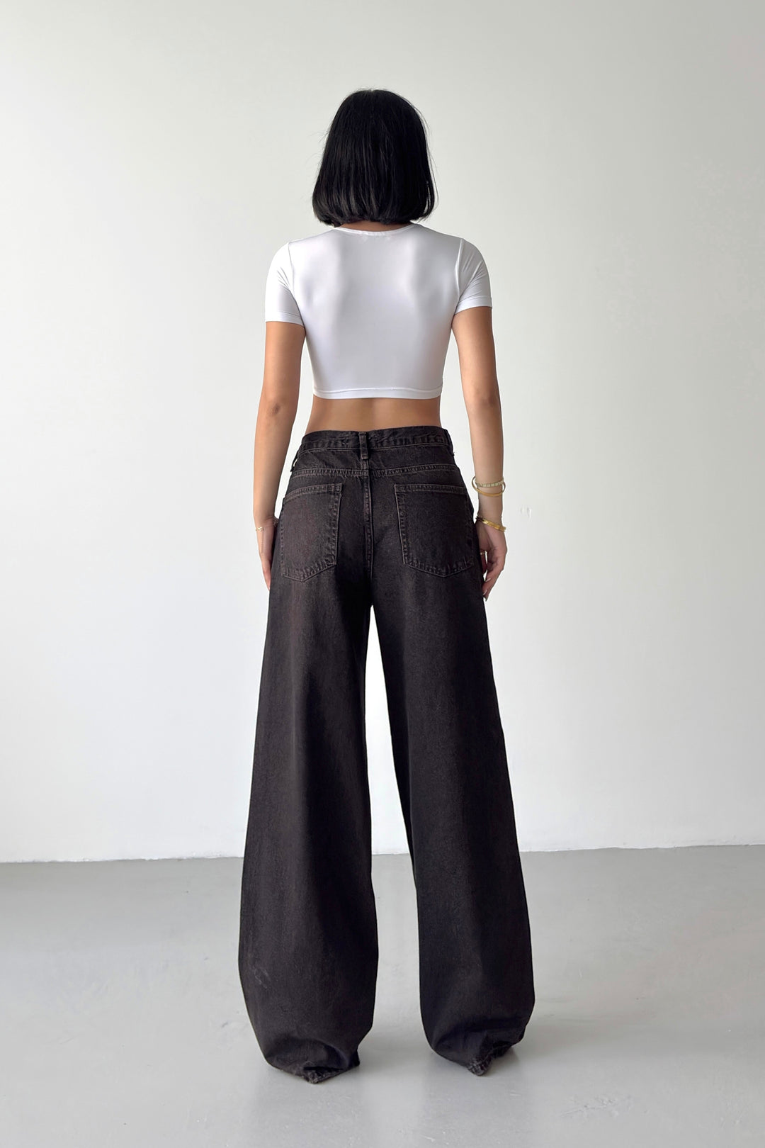 Routines Washed Cross Button Jeans - Vintage Brown 4935
