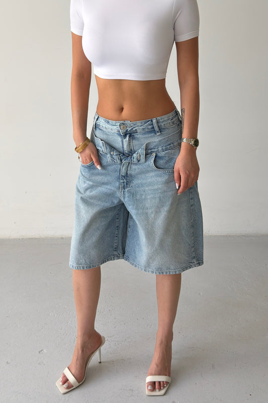 Routines Washed Double Waist Jorts 5125