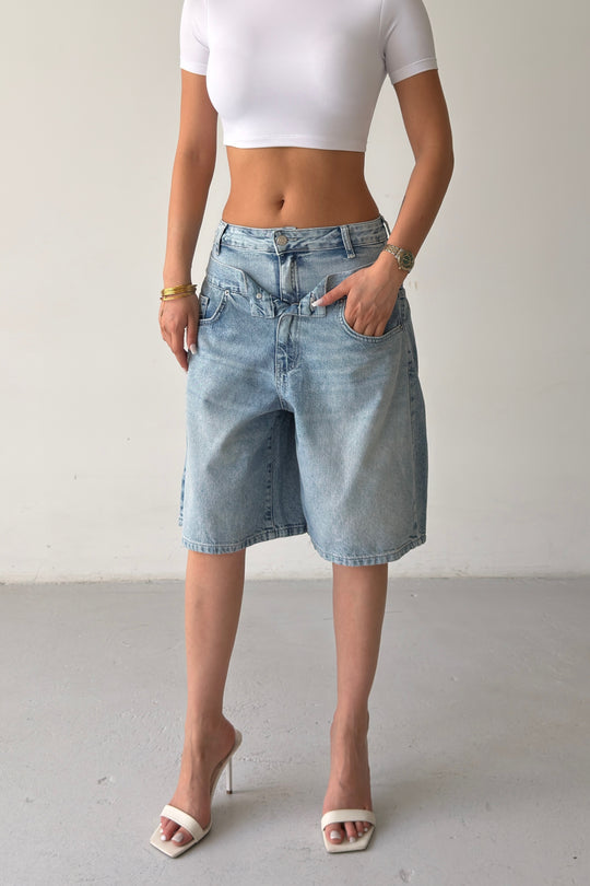 Routines Washed Double Waist Jorts 5125