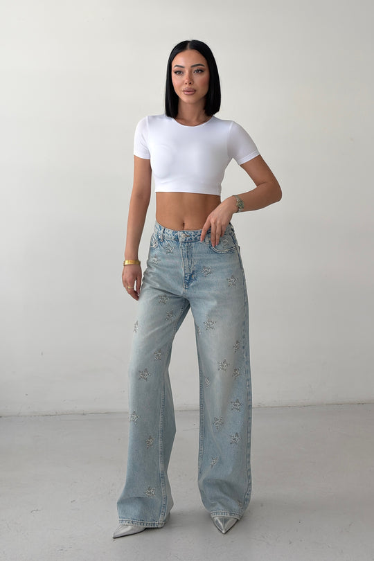 Routines Washed Glitter Stars Jeans 8290 - ROUTINES