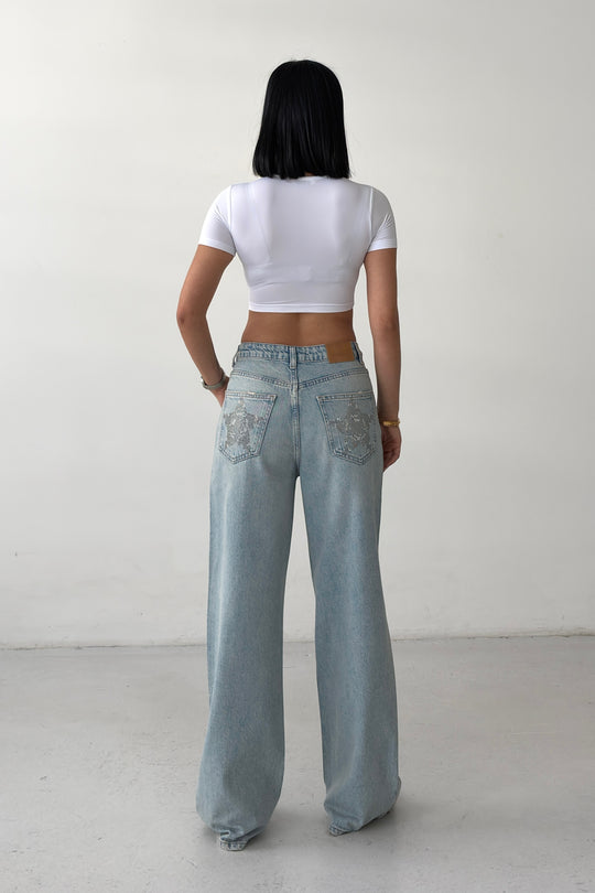 Routines Washed Glitter Stars Jeans 8290 - ROUTINES