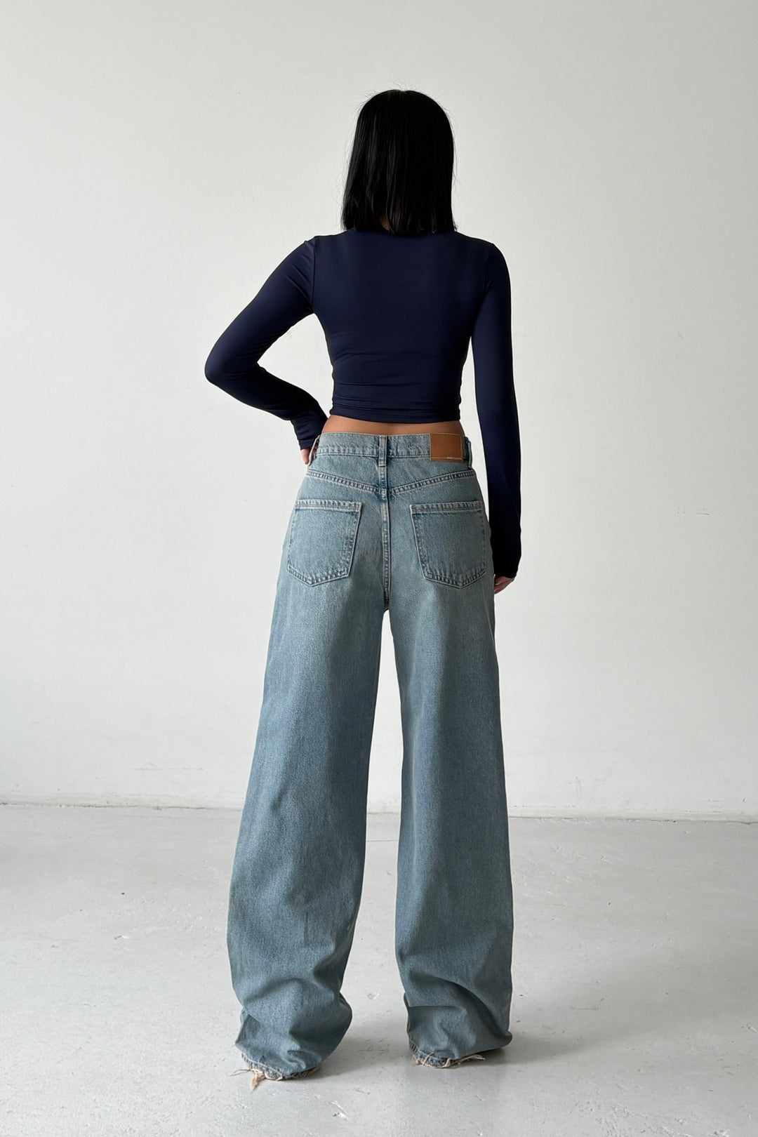 Routines Washed Straight Jeans - Light Blue 3749