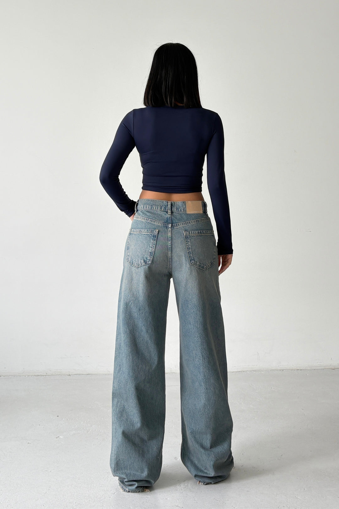 Routines Washed Straight Jeans - Vintage Blue 3733