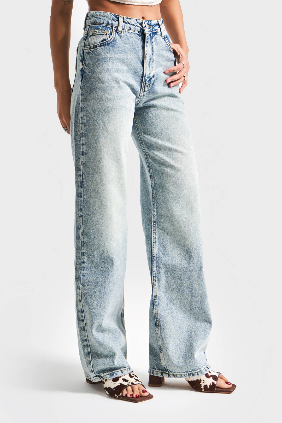 Routines Washed Straight Leg Jeans 2478 Jeans Routines Fashion