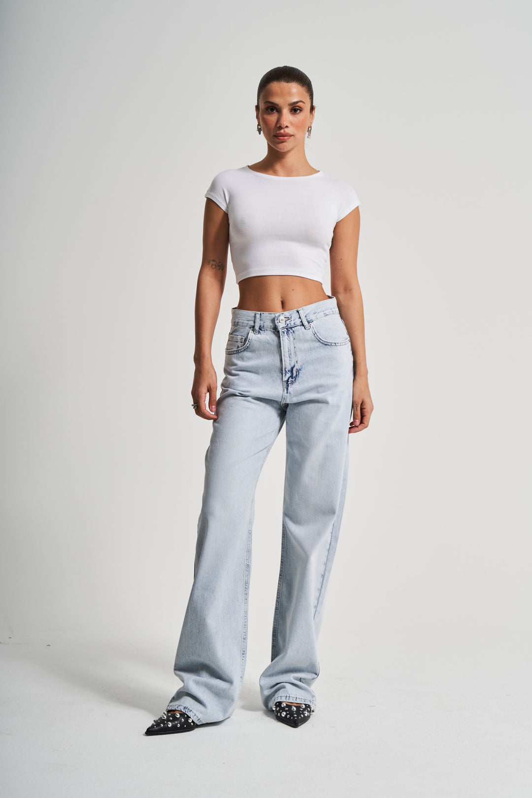 Routines Washed Straight Leg Jeans 3751 Jeans Routines Fashion