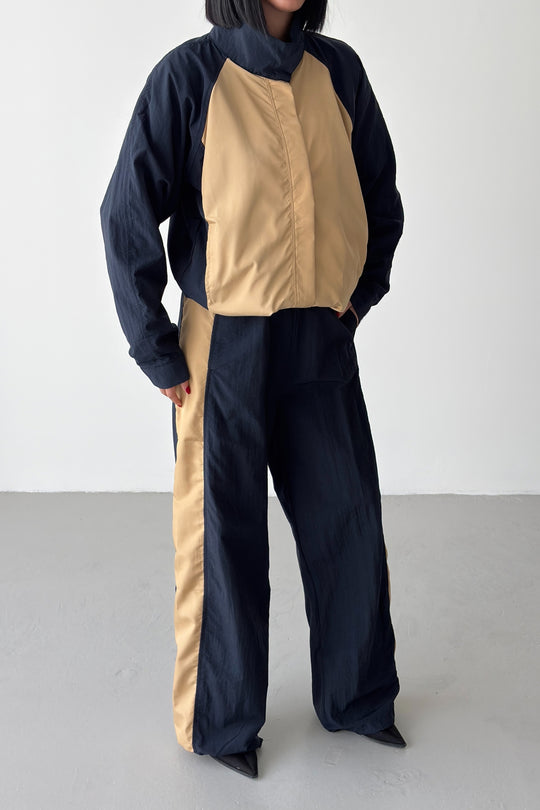Routines Windbreaker Two-tone Tracksuit - Navy/Beige 7013