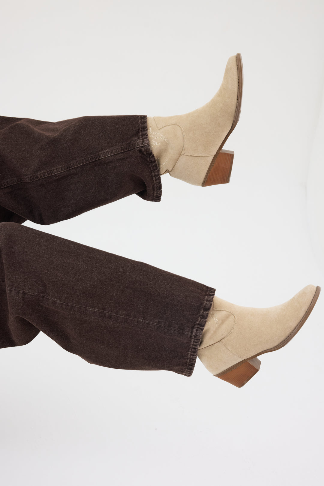 Routines Baggy Straight Jeans - Washed Brown 5242 - ROUTINES