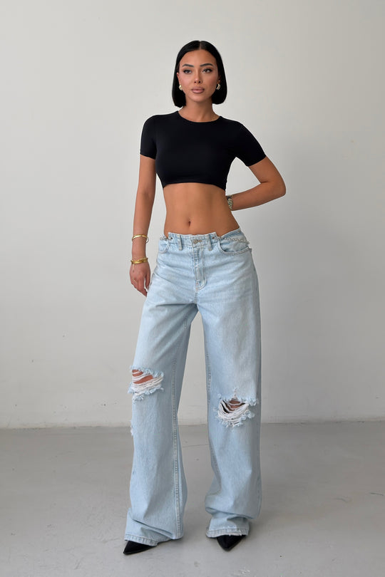 Routines Chain Detail Ripped Jeans 1539-1