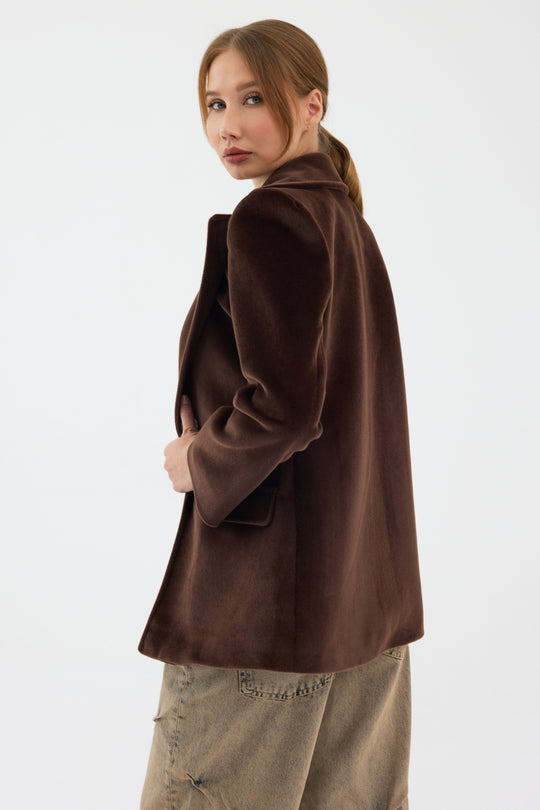 Routines Furry Blazer - Brown 9777 - ROUTINES