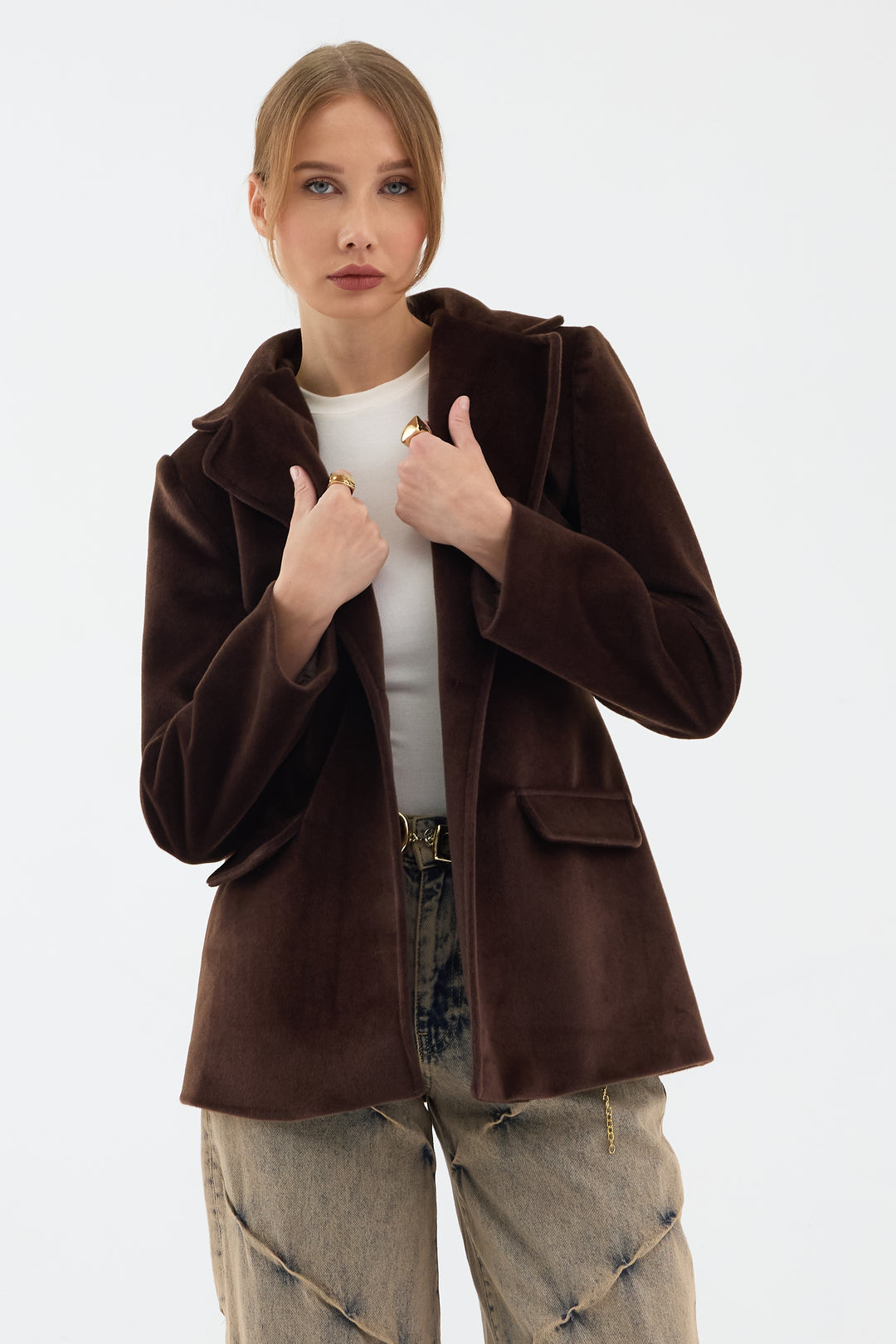 Routines Furry Blazer - Brown 9777 - ROUTINES