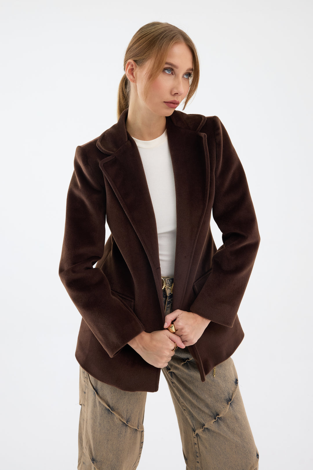 Routines Furry Blazer - Brown 9777 - ROUTINES