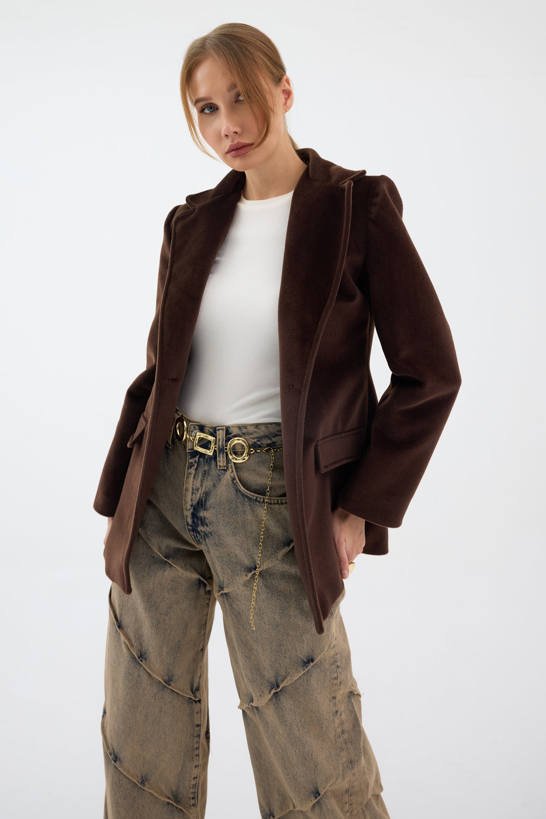 Routines Furry Blazer - Brown 9777 - ROUTINES