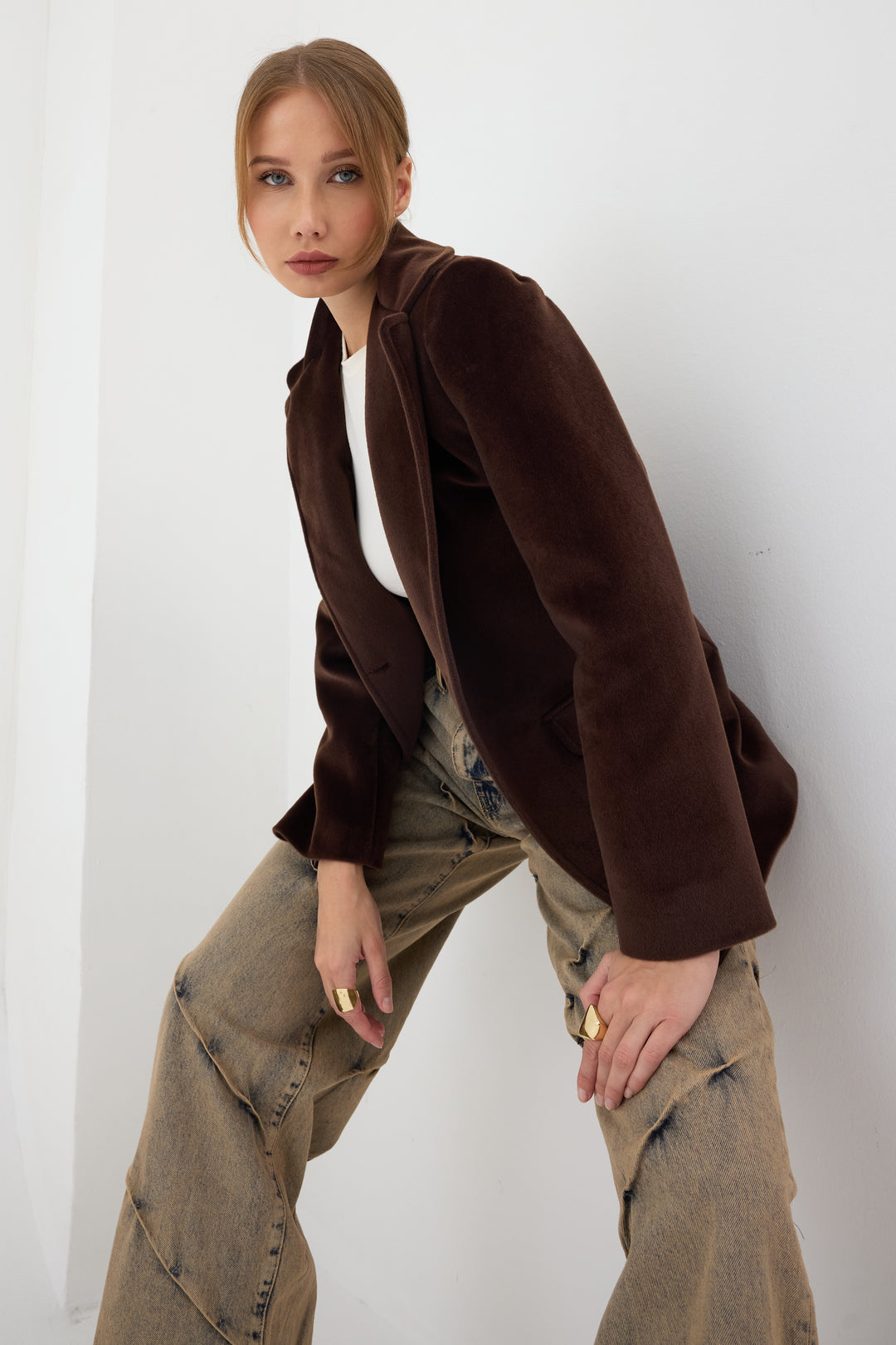 Routines Furry Blazer - Brown 9777 - ROUTINES
