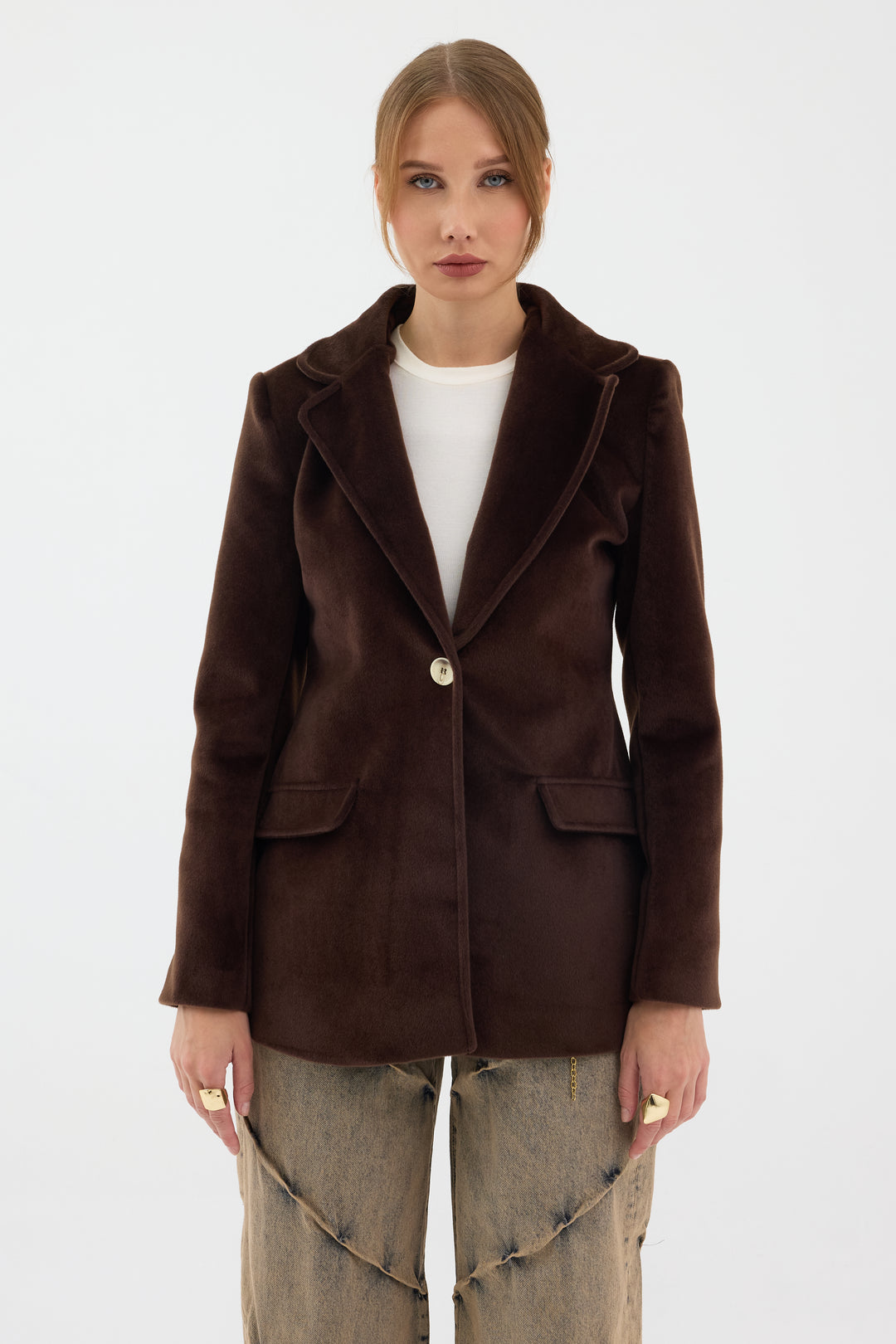 Routines Furry Blazer - Brown 9777 - ROUTINES