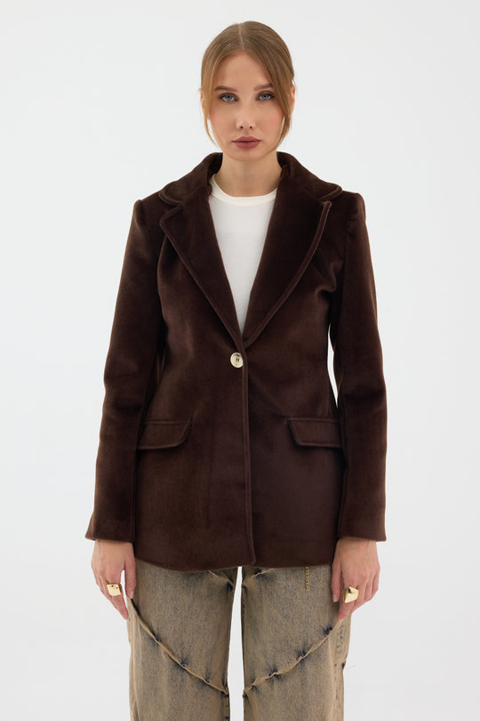 Routines Furry Blazer - Brown 9777 - ROUTINES