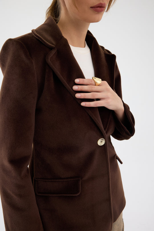 Routines Furry Blazer - Brown 9777 - ROUTINES