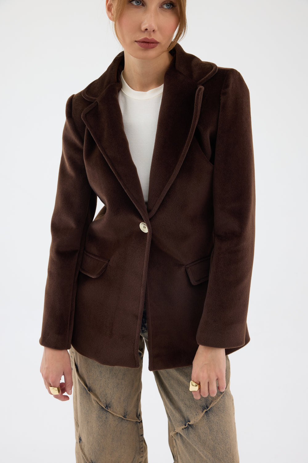 Routines Furry Blazer - Brown 9777 - ROUTINES