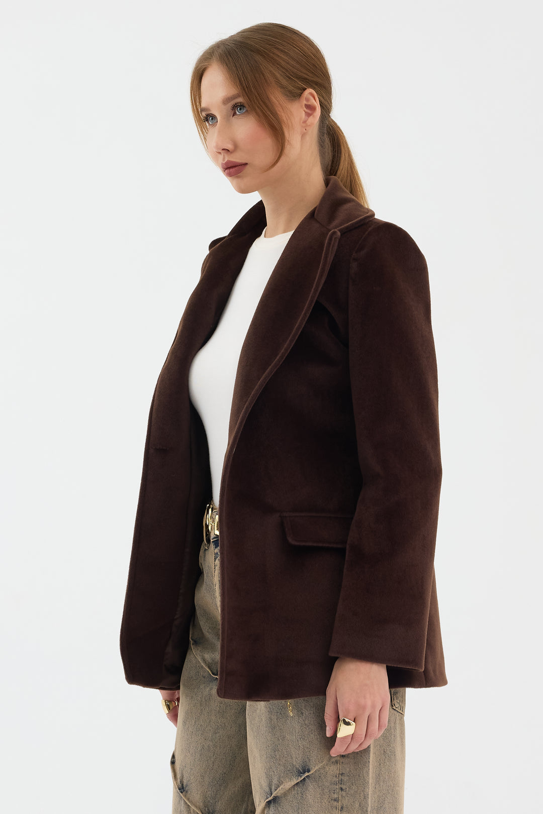 Routines Furry Blazer - Brown 9777 - ROUTINES