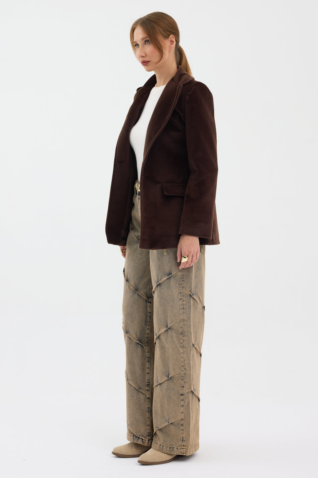 Routines Furry Blazer - Brown 9777 - ROUTINES