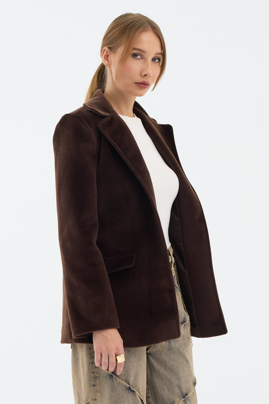Routines Furry Blazer - Brown 9777 - ROUTINES
