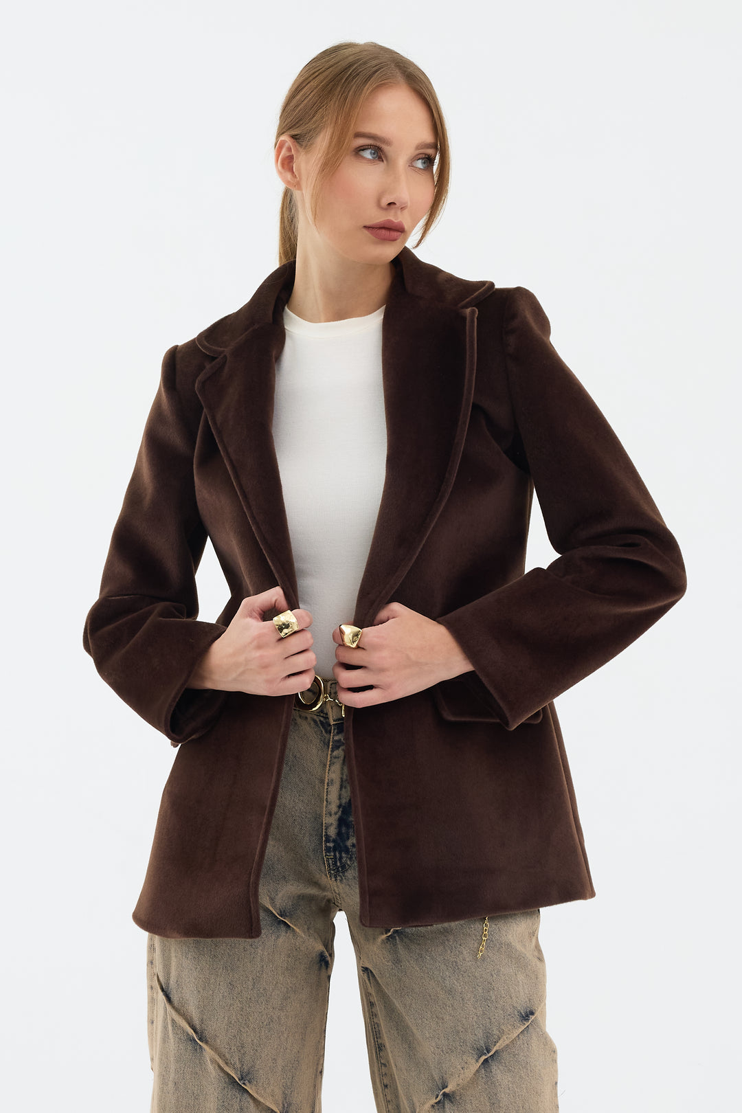 Routines Furry Blazer - Brown 9777 - ROUTINES