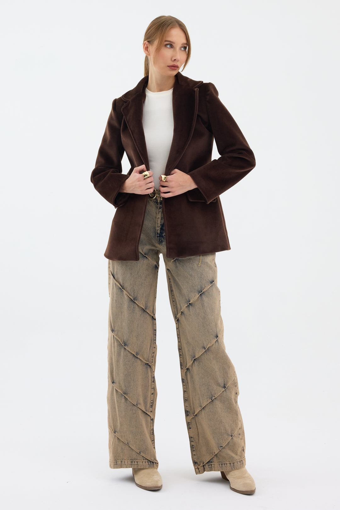 Routines Furry Blazer - Brown 9777 - ROUTINES
