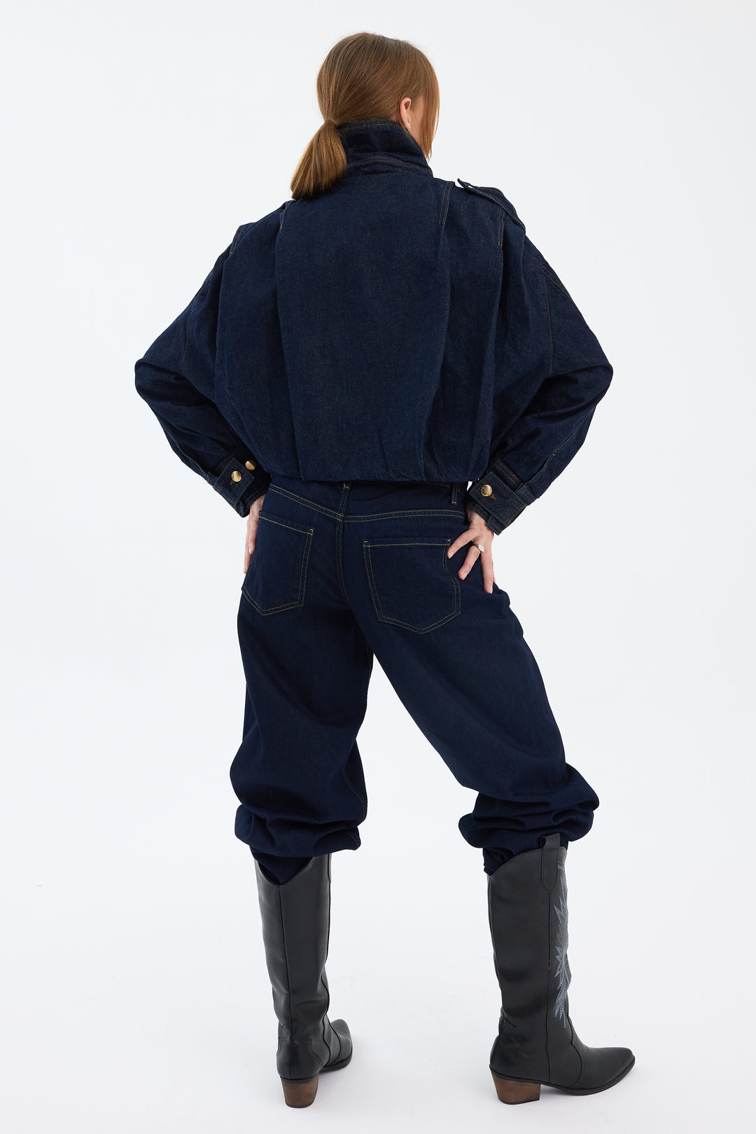 Routines Layer Denim Bomber Jacket 2054 - ROUTINES