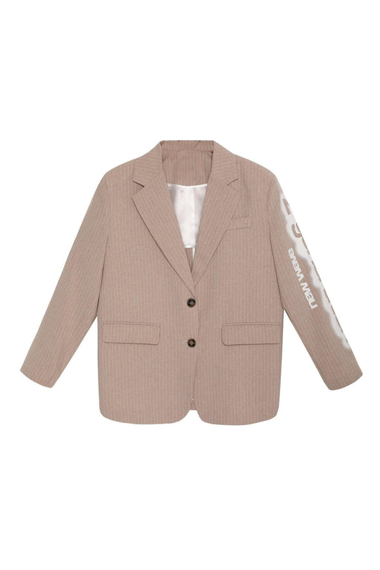 Routines Print Detailed Two Piece Suit - Beige 00038 - ROUTINES