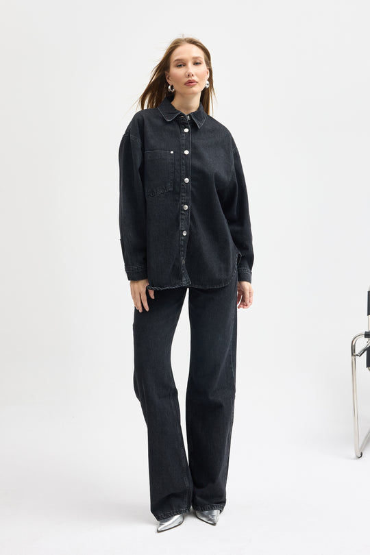 Routines Two Piece Denim Set - Black - Tall 1444-2 - ROUTINES