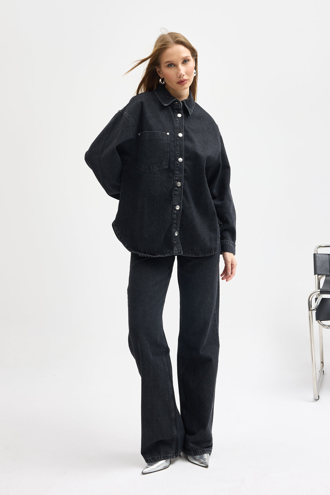 Routines Two Piece Denim Set - Black - Tall 1444-2 - ROUTINES