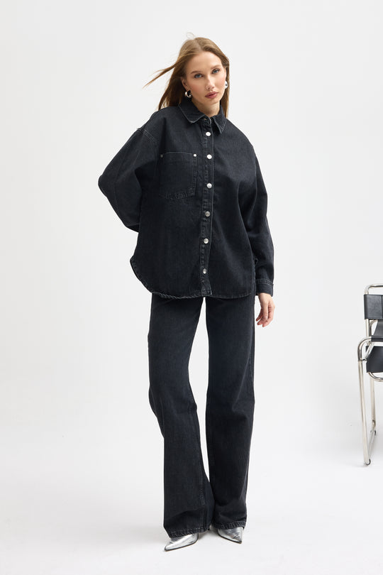 Routines Two Piece Denim Set - Black - Tall 1444-2 - ROUTINES