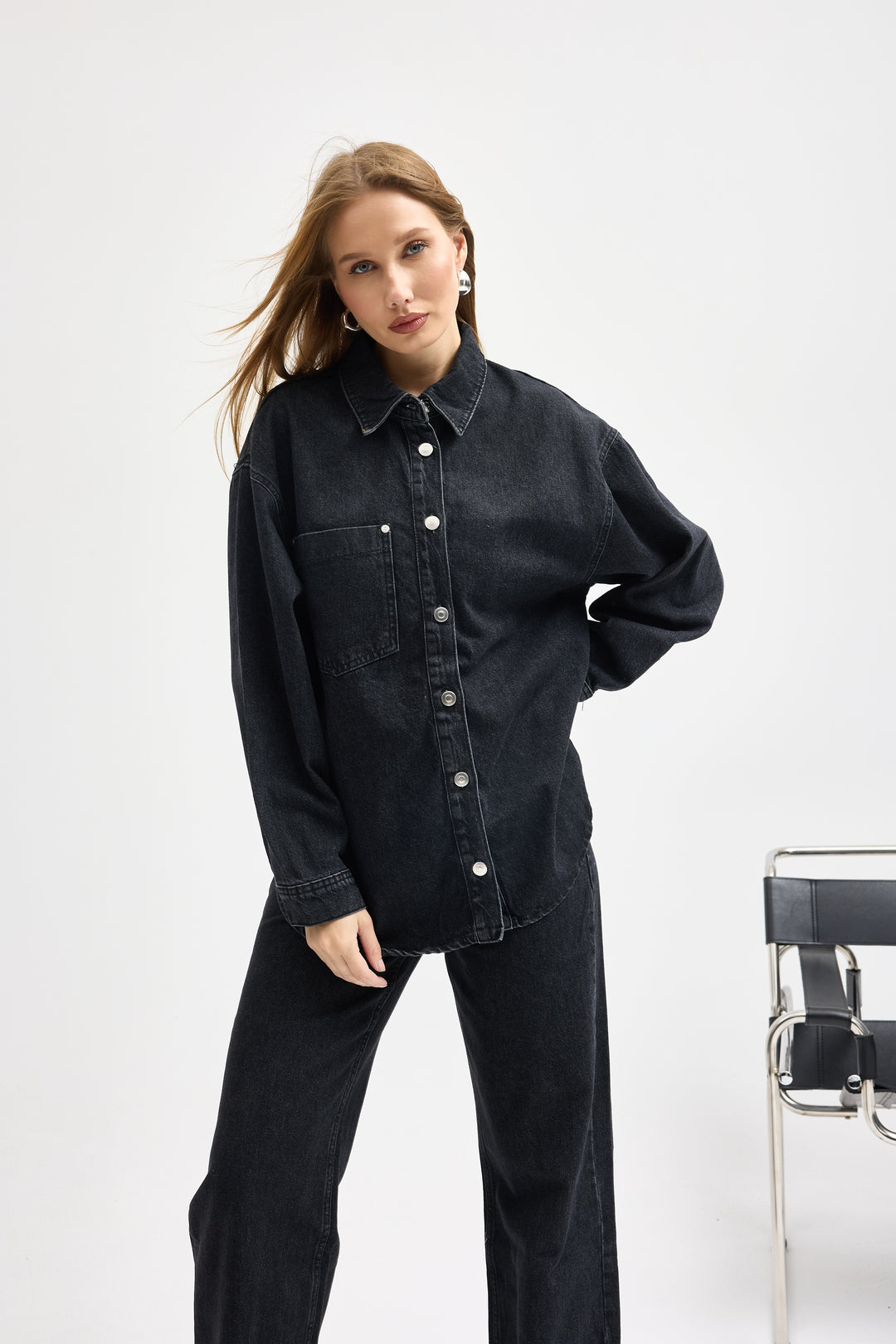 Routines Two Piece Denim Set - Black - Tall 1444-2 - ROUTINES