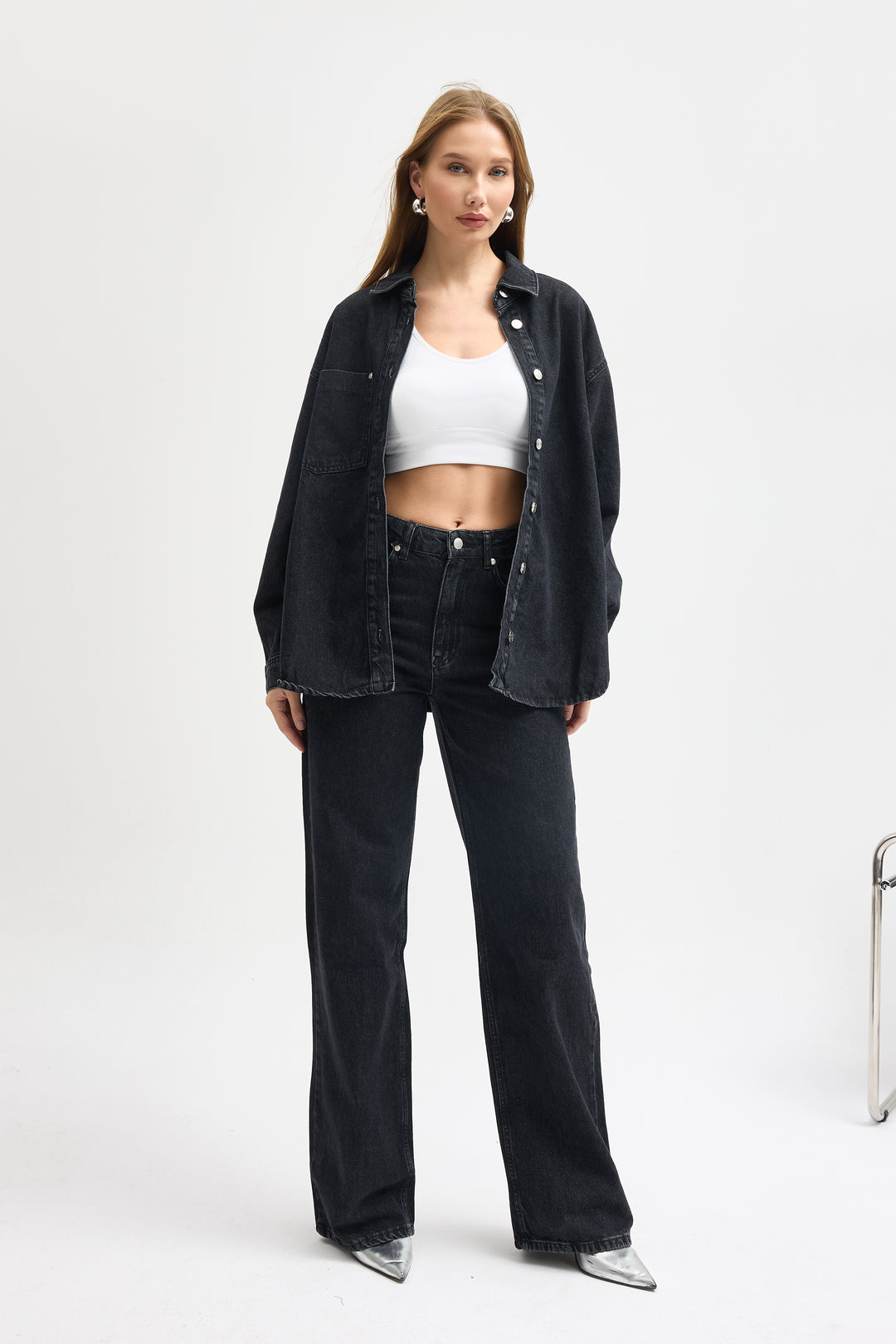 Routines Two Piece Denim Set - Black - Tall 1444-2 - ROUTINES