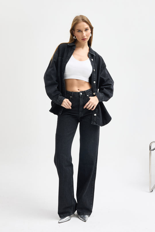 Routines Two Piece Denim Set - Black - Tall 1444-2 - ROUTINES
