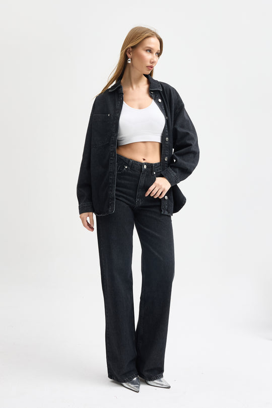 Routines Two Piece Denim Set - Black - Tall 1444-2 - ROUTINES
