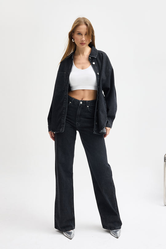 Routines Two Piece Denim Set - Black - Tall 1444-2 - ROUTINES