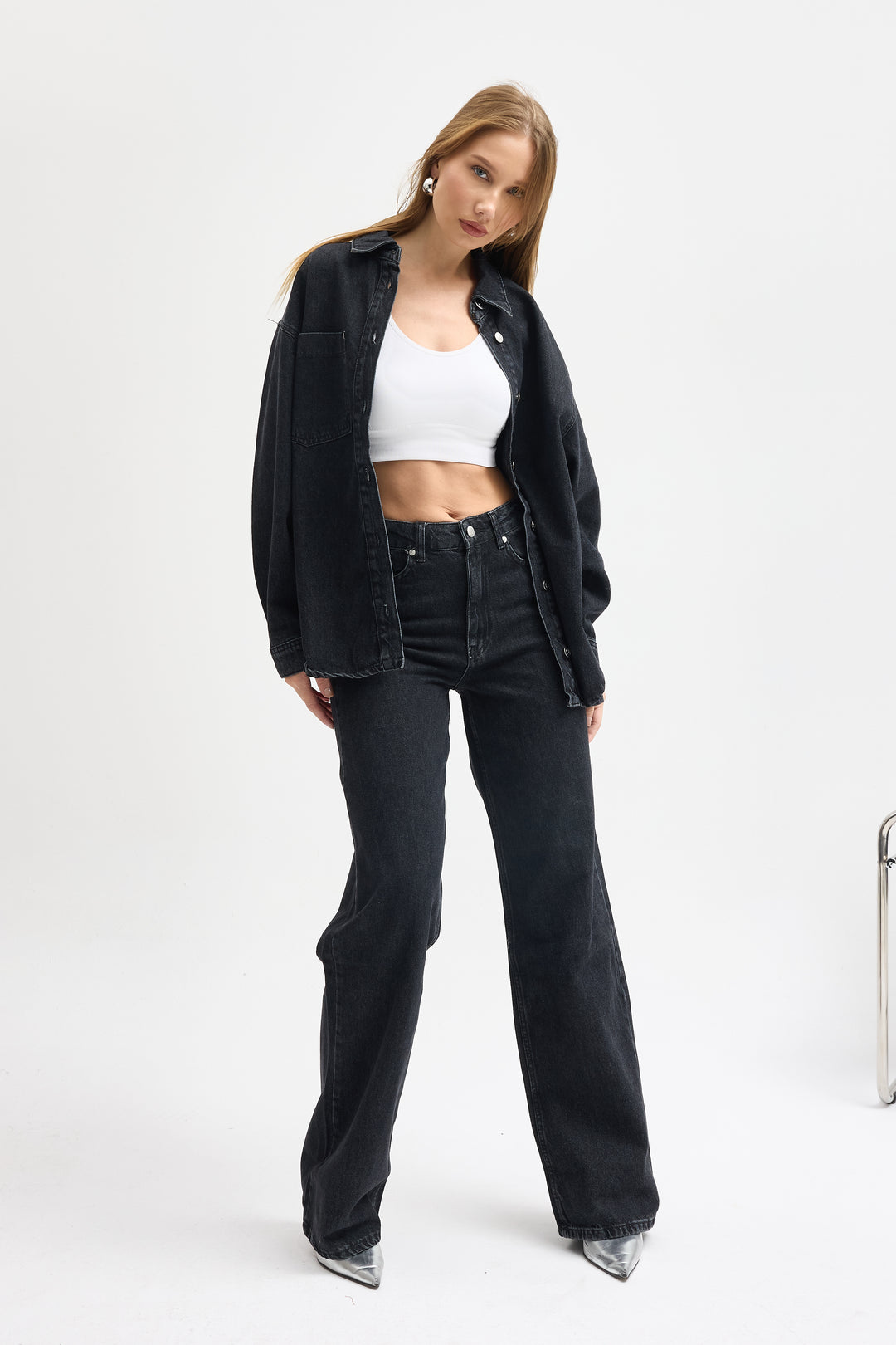 Routines Two Piece Denim Set - Black - Tall 1444-2 - ROUTINES
