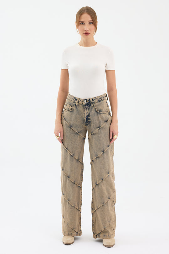 Routines Vintage Detailed Straight Jeans 5265 - ROUTINES