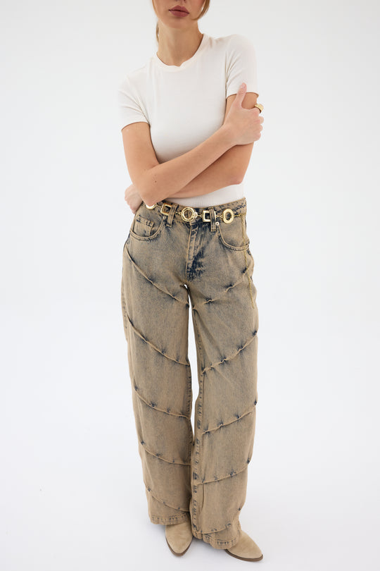Routines Vintage Detailed Straight Jeans 5265 - ROUTINES