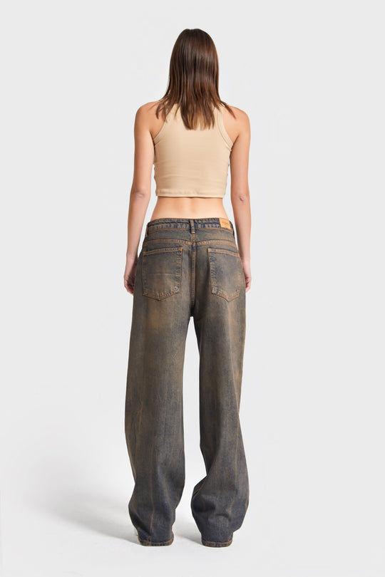Routines Vintage Pocket Detail Baggy Jeans 4399 - ROUTINES