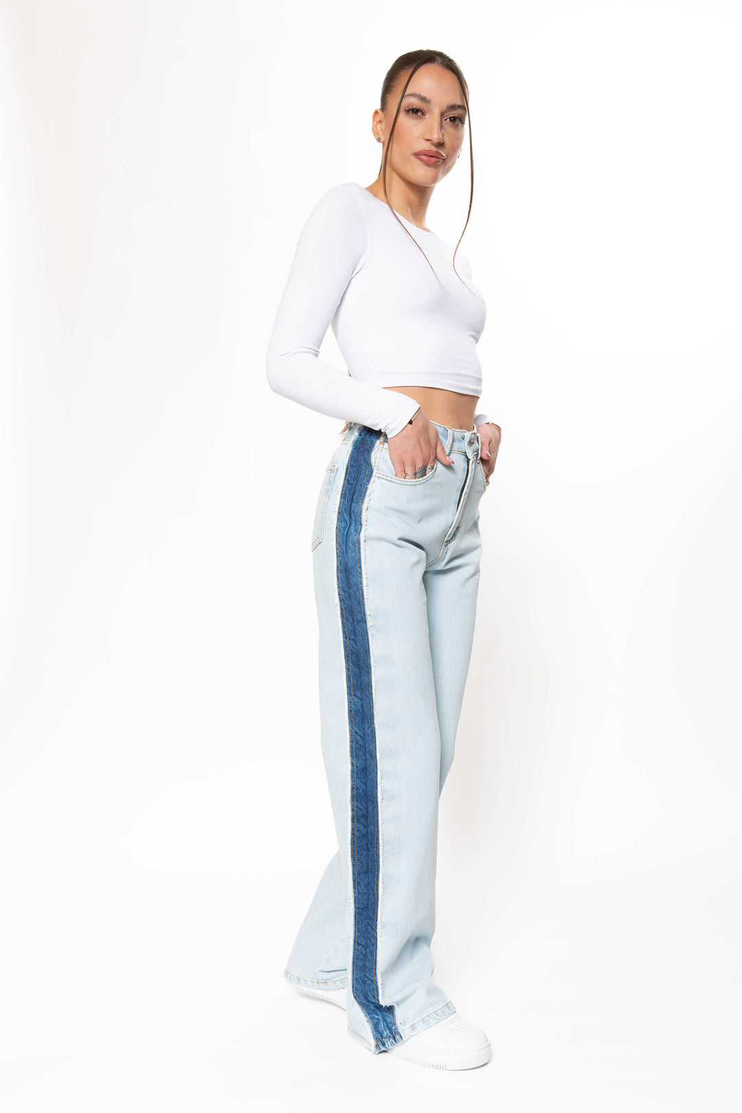 Serenity Fringe Straight Leg Jeans Jeans Routines Fashion   
